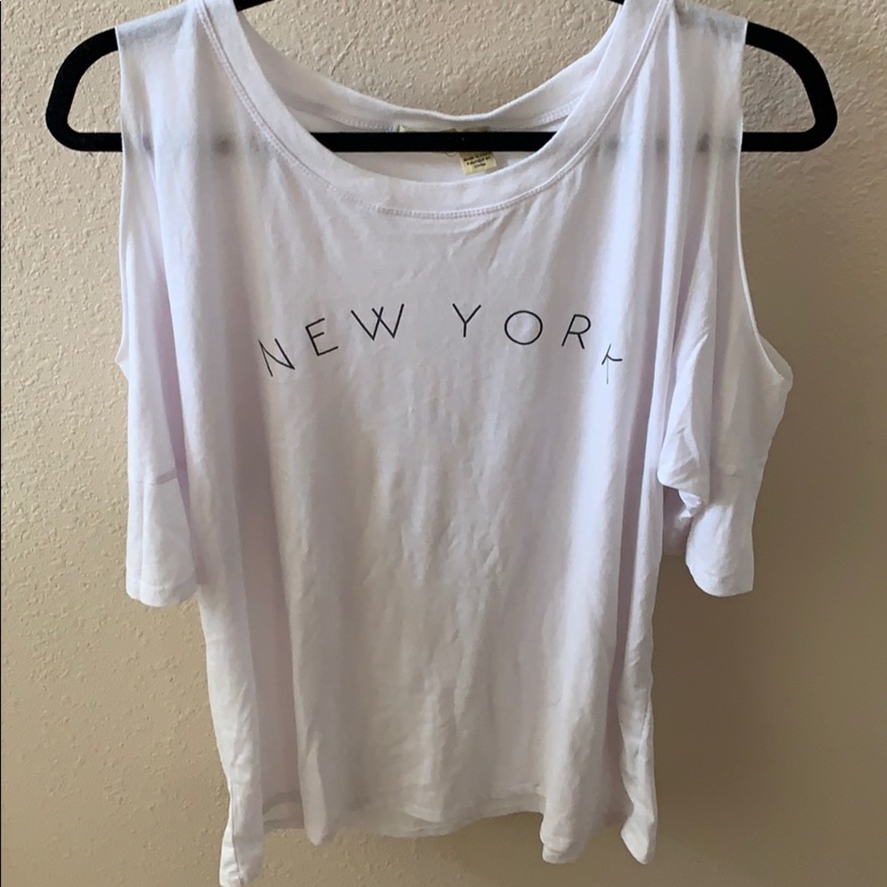 “NEW YORK” white casual tee